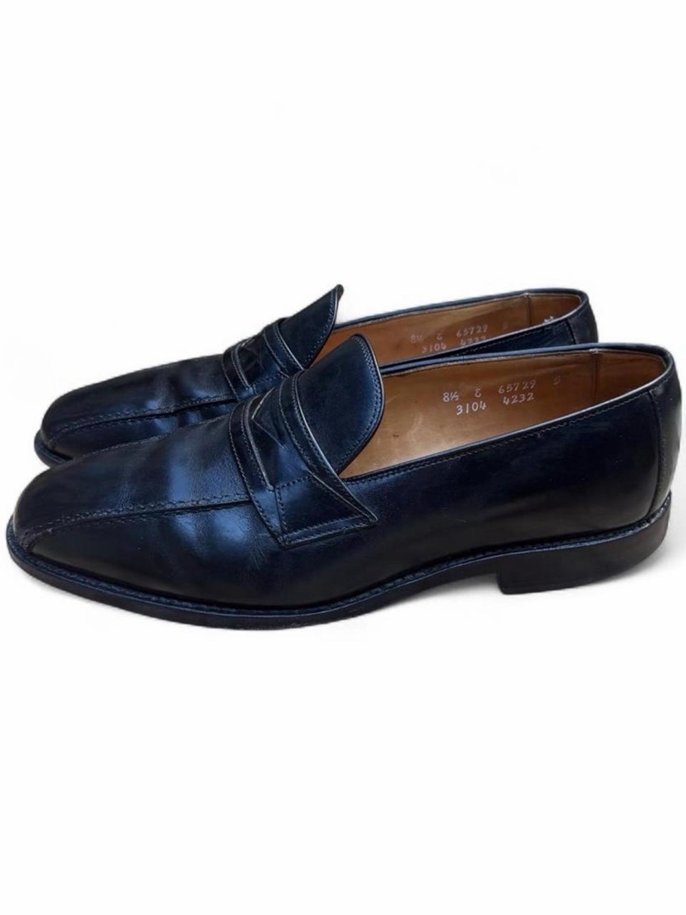 Allen Edmonds Sheridan Black Leather Penny Loafers 8.5 E